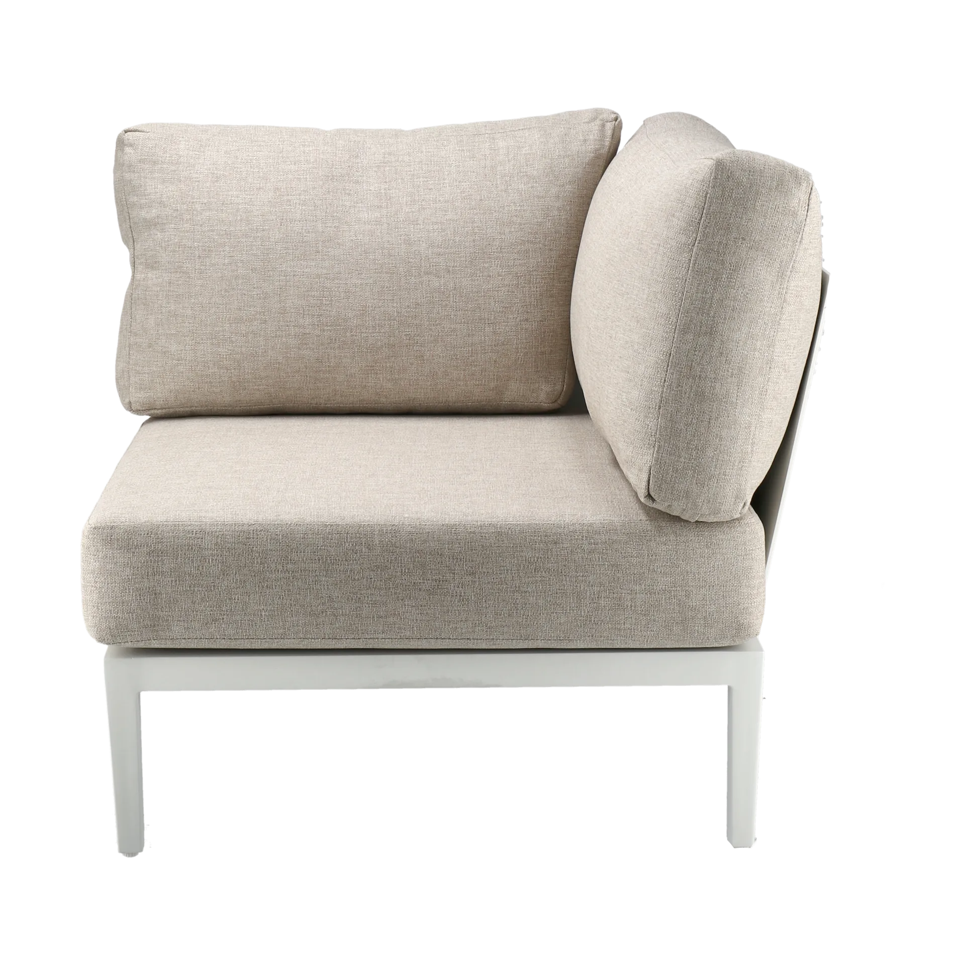 1898 Canapé modulable Santander module d'angle Blanc-beige