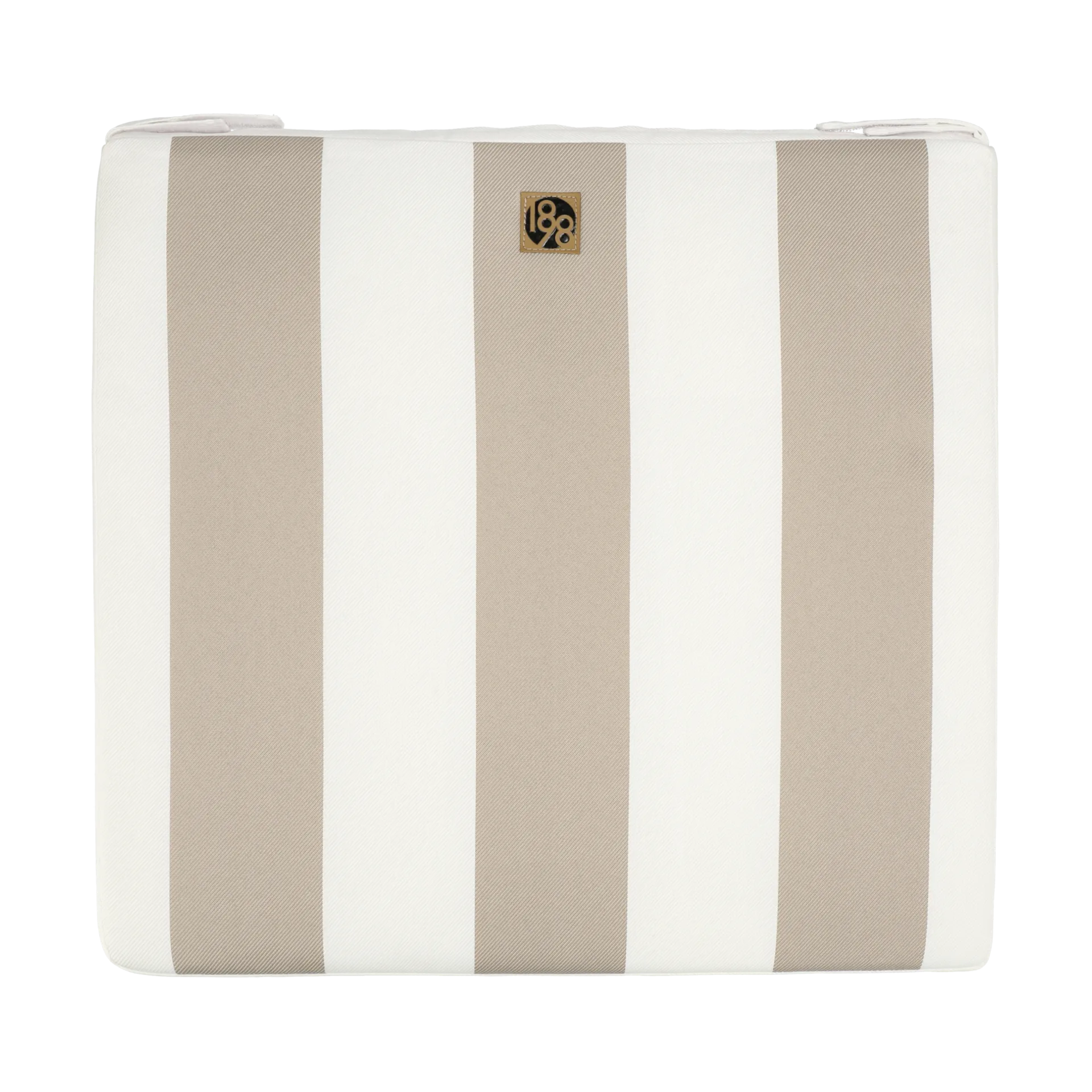 1898 Coussin de chaise Lunda cm Taupe striped