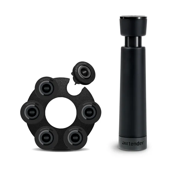 Airtender vakuumförslutare vin gåvoset, 6 st stoppers