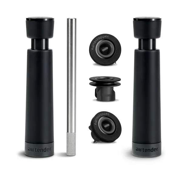 Wine lovers luftare och vakuumförslutare set, 6 delar