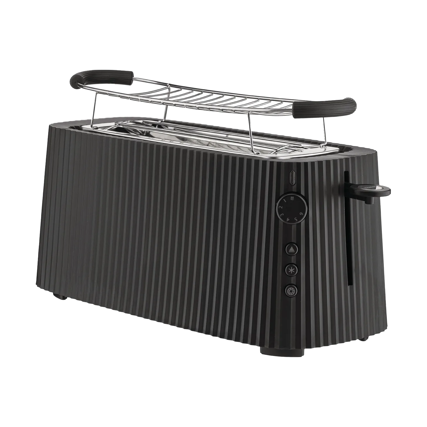 Alessi Plissé brødrister dobbelt Sort