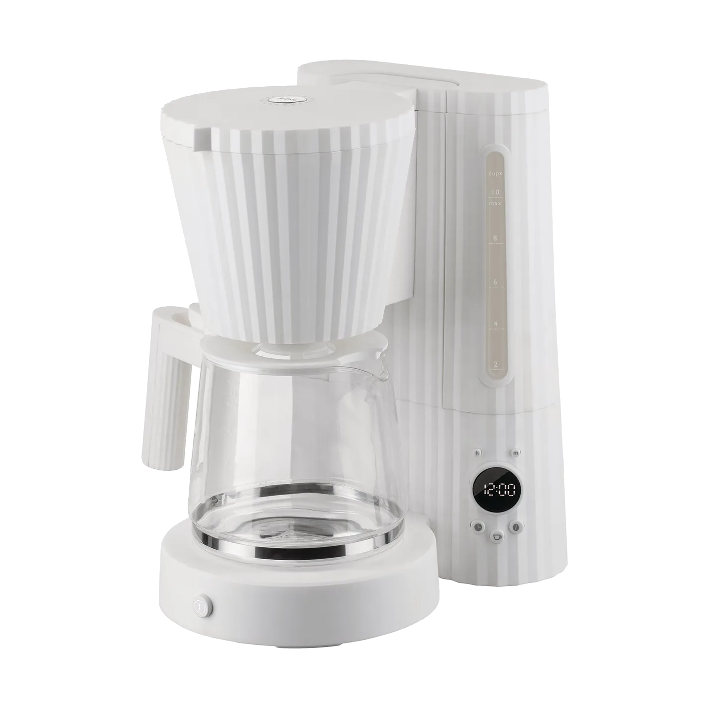 Alessi Plissé kaffemaskine Hvid