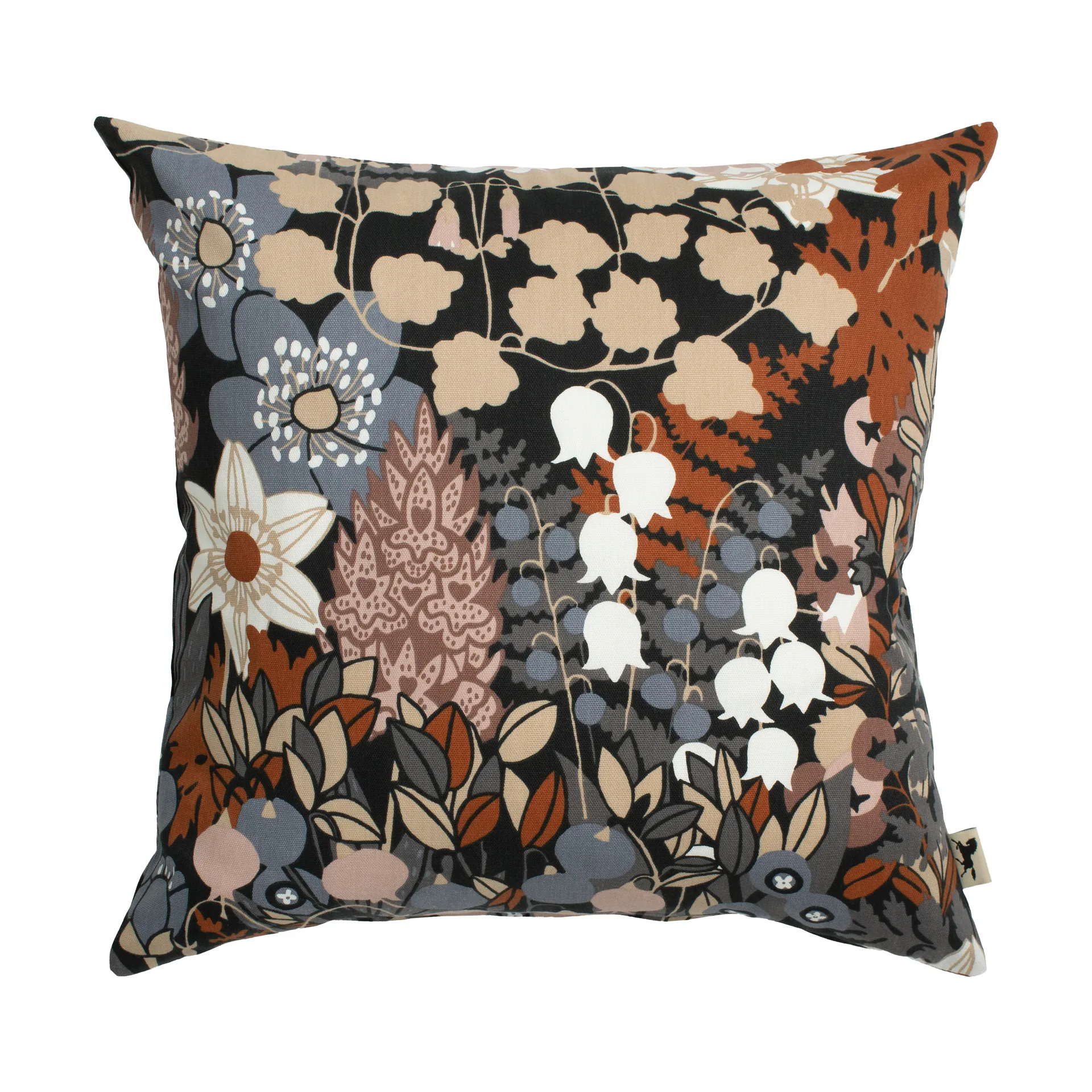 Almedahls Taie d'oreiller Skogen cm Bleu-brun