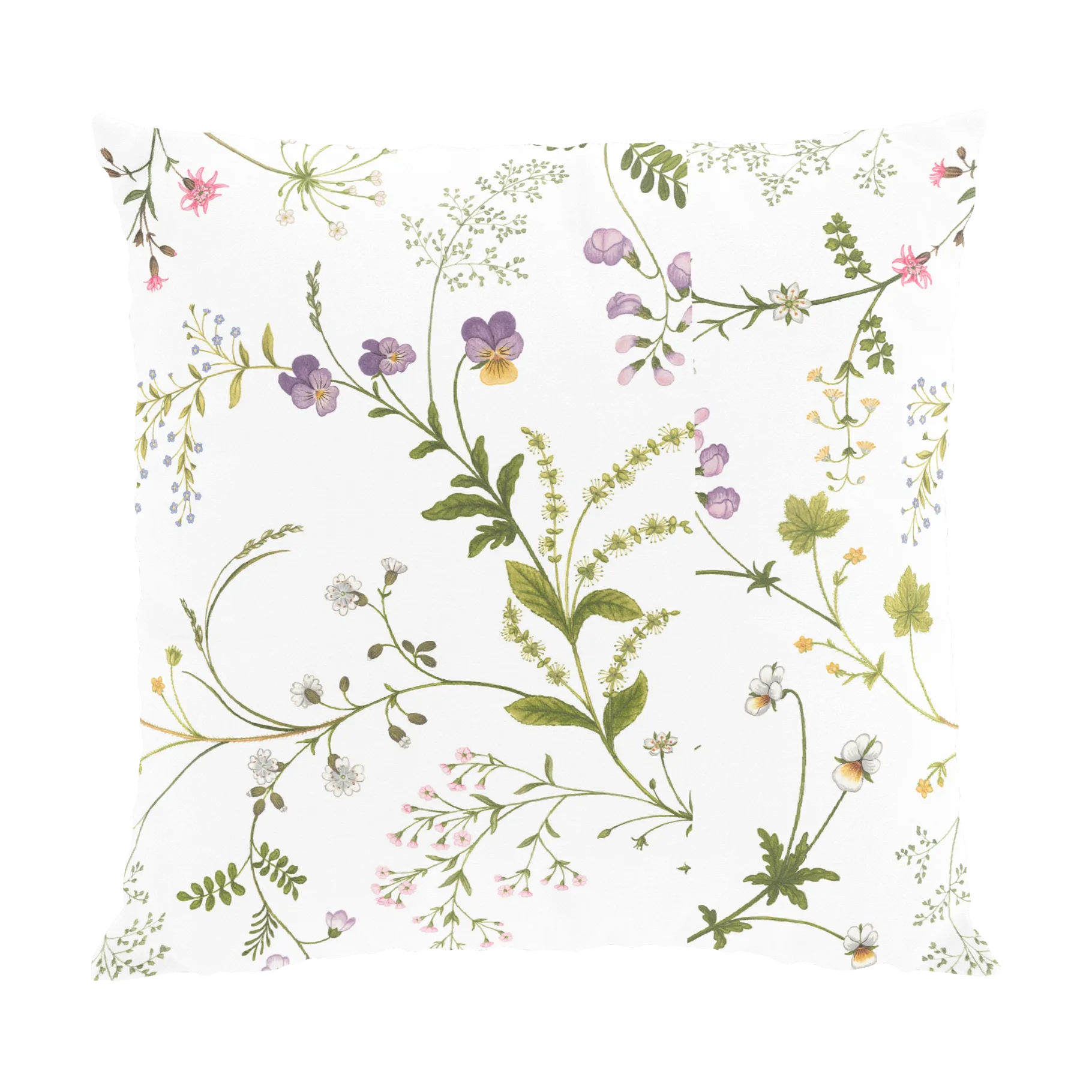 Arvidssons Textil Housse de coussin Blomsteryra cm Vert