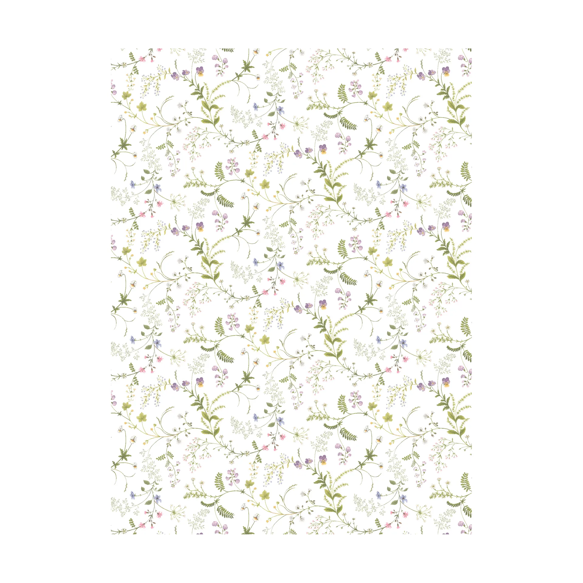 Arvidssons Textil Tissu Blomsteryra Vert