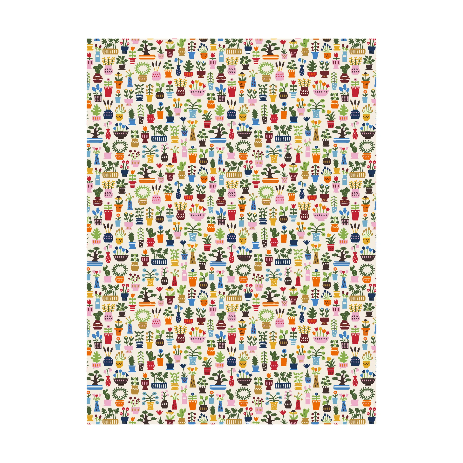 Arvidssons Textil Tissu Orangeriet Multi