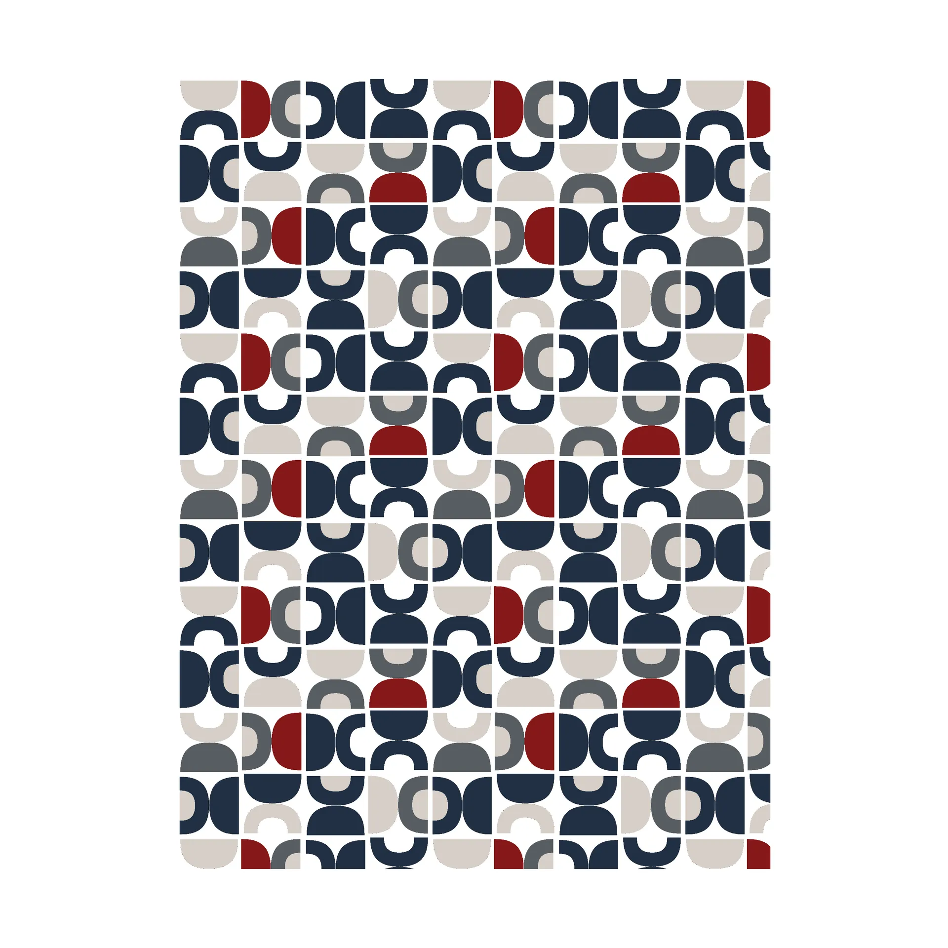 Arvidssons Textil Tissu Spiraldans Bleu