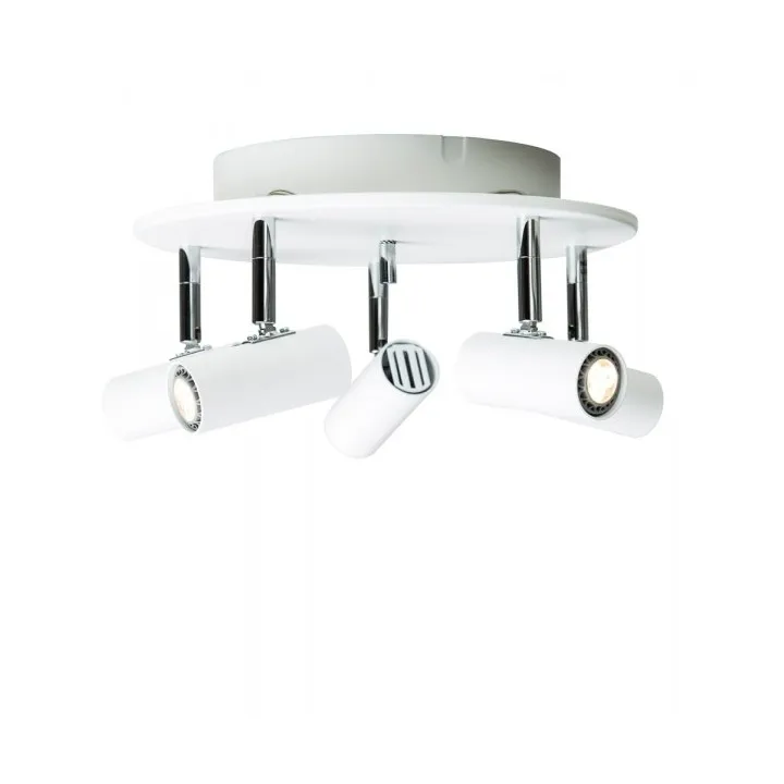 Belid Cato 5-spotlight rundel Ø24 cm Hvid