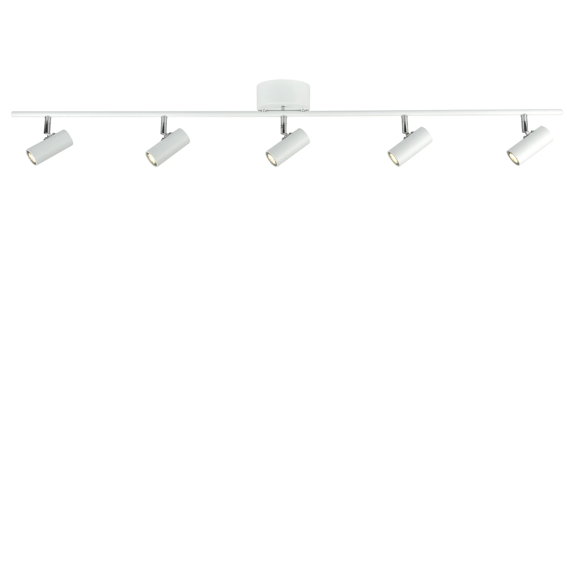 Cato Skinne m/ 5 Spotlights Hvid- Belid