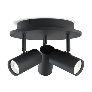 Belid Tyson 3-spotlight Ø25 cm Sort