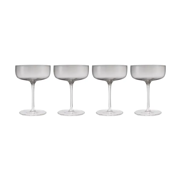 Fuumi champagneglas Coupe 28 cl 4-pack, Smoke-klar