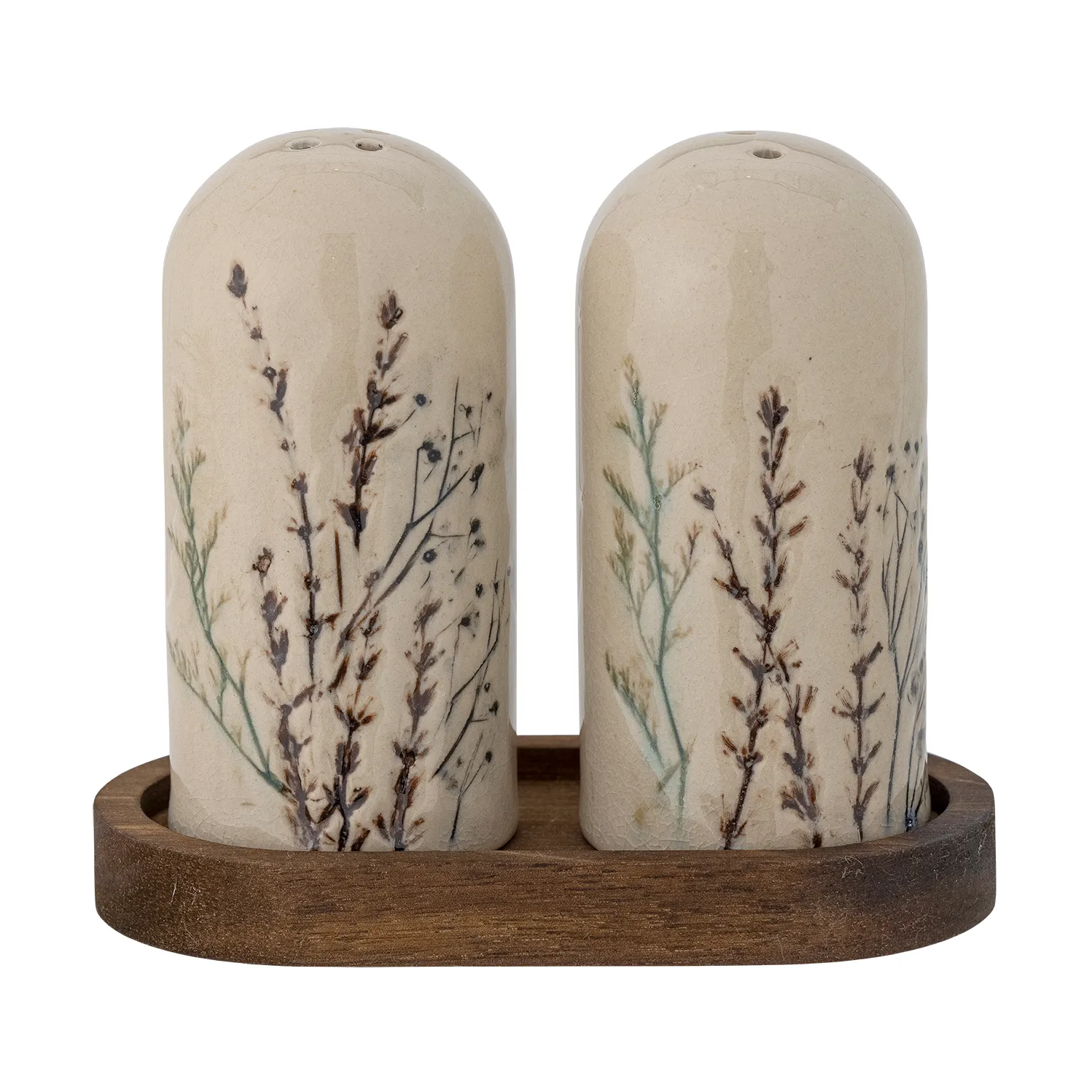 Bloomingville - Bea Salt & Pebersæt, Natur, Stentøj, L12,5xH11xW5,5 cm, Set of 3