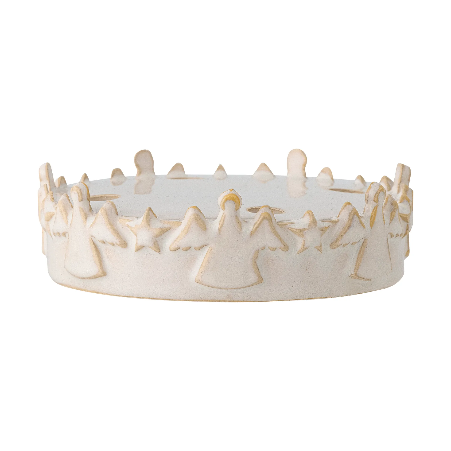 Bloomingville Bougeoir de l'Avent Starry Blanc