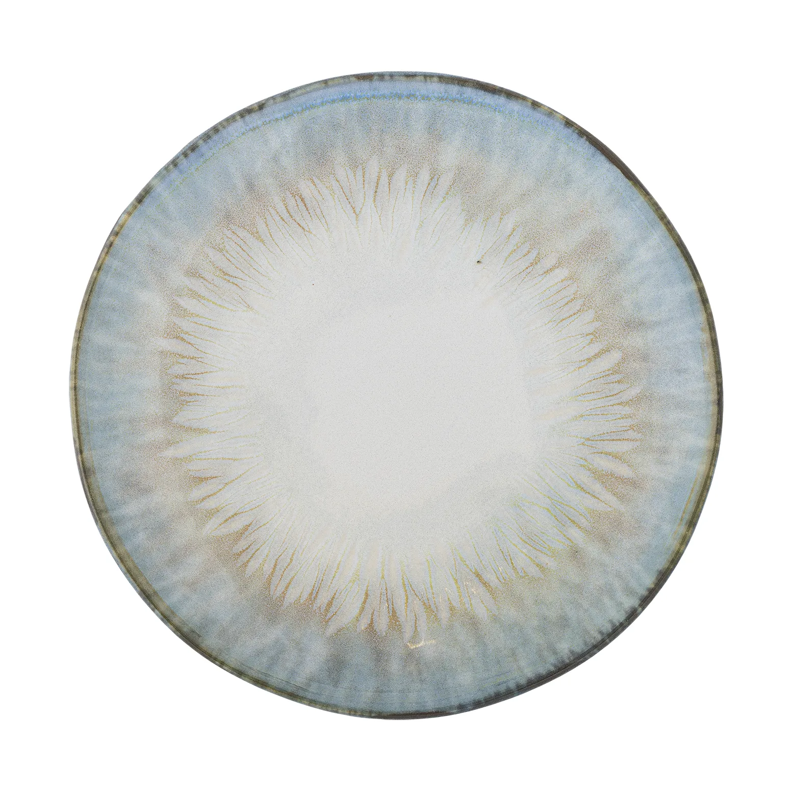 Bloomingville - Calen Tallerken, Blå, Stentøj, D18xH2 cm