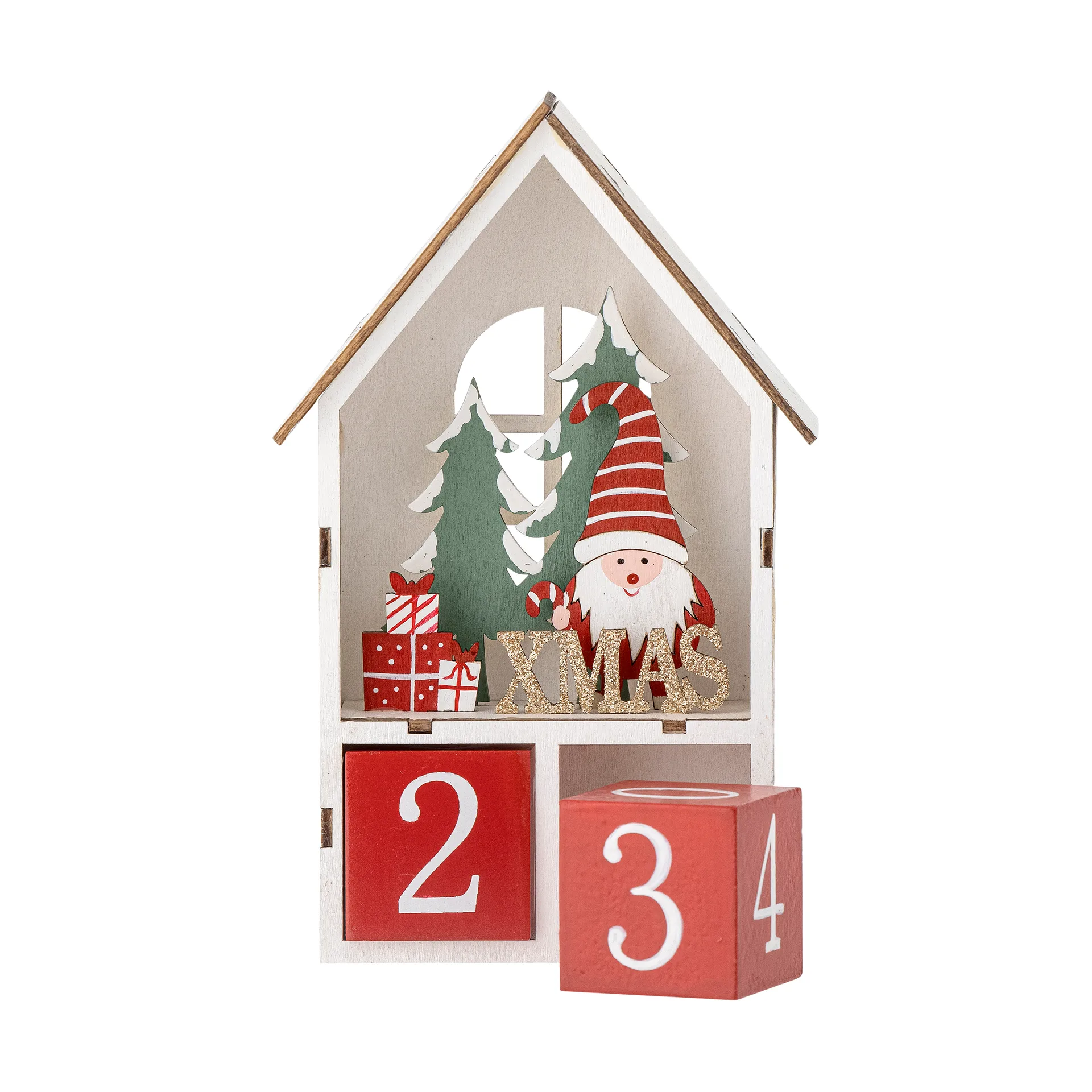 Bloomingville Calendrier Edmund avec date Rouge