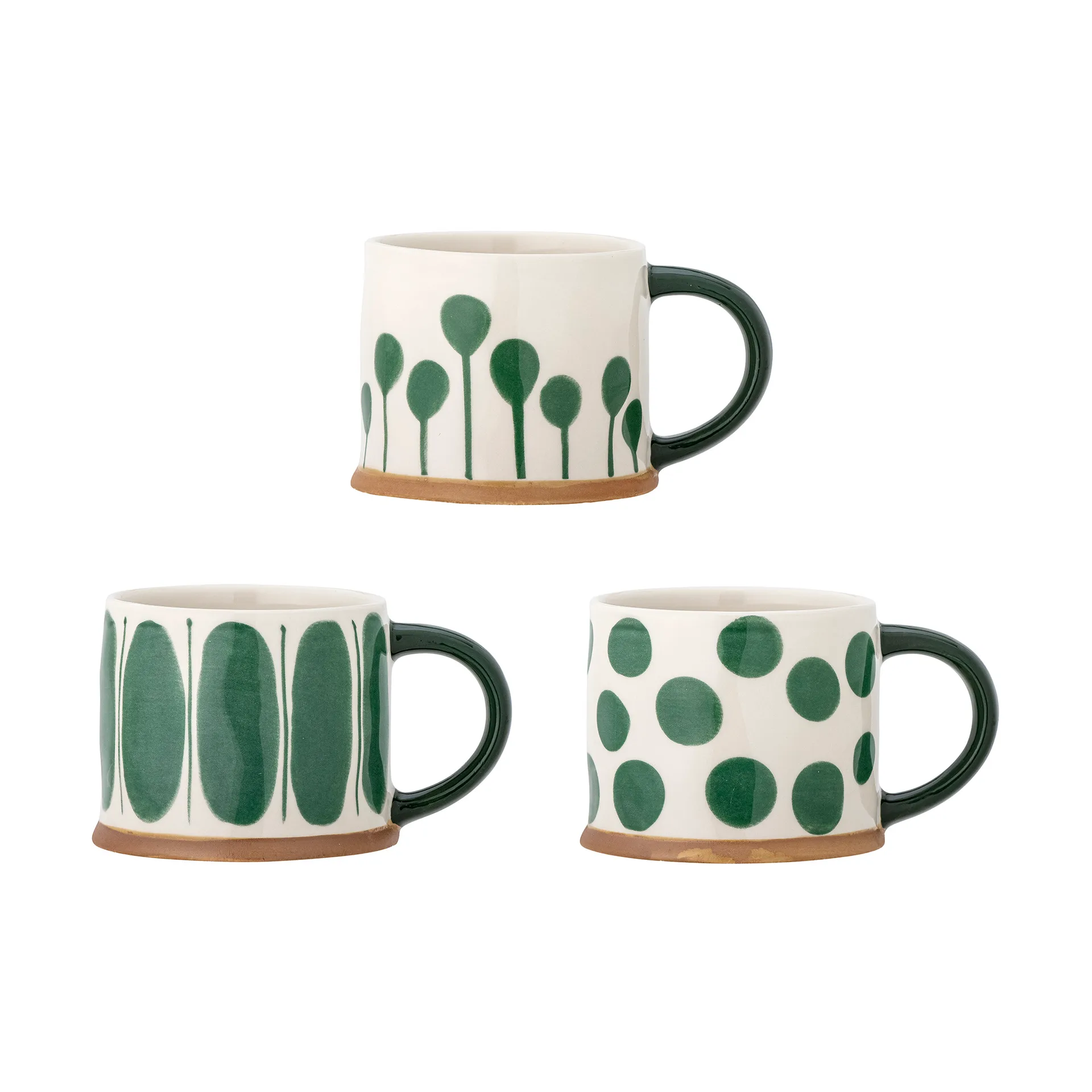 Bloomingville Linora mugg 45 cl 3-pack Gr&ouml;n