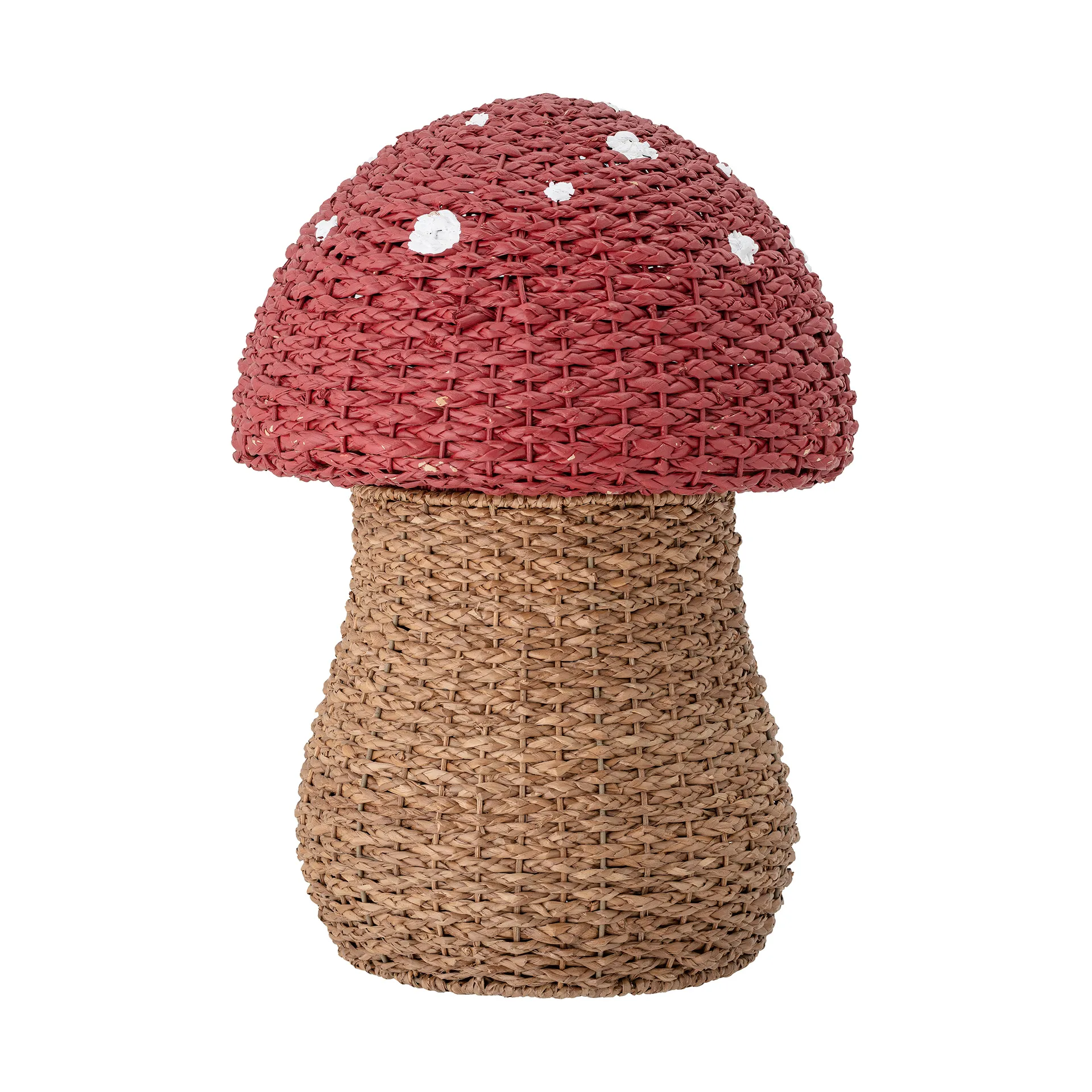 Bloomingville Panier de rangement Corintha avec couvercle Ø43x61 cm Rouge