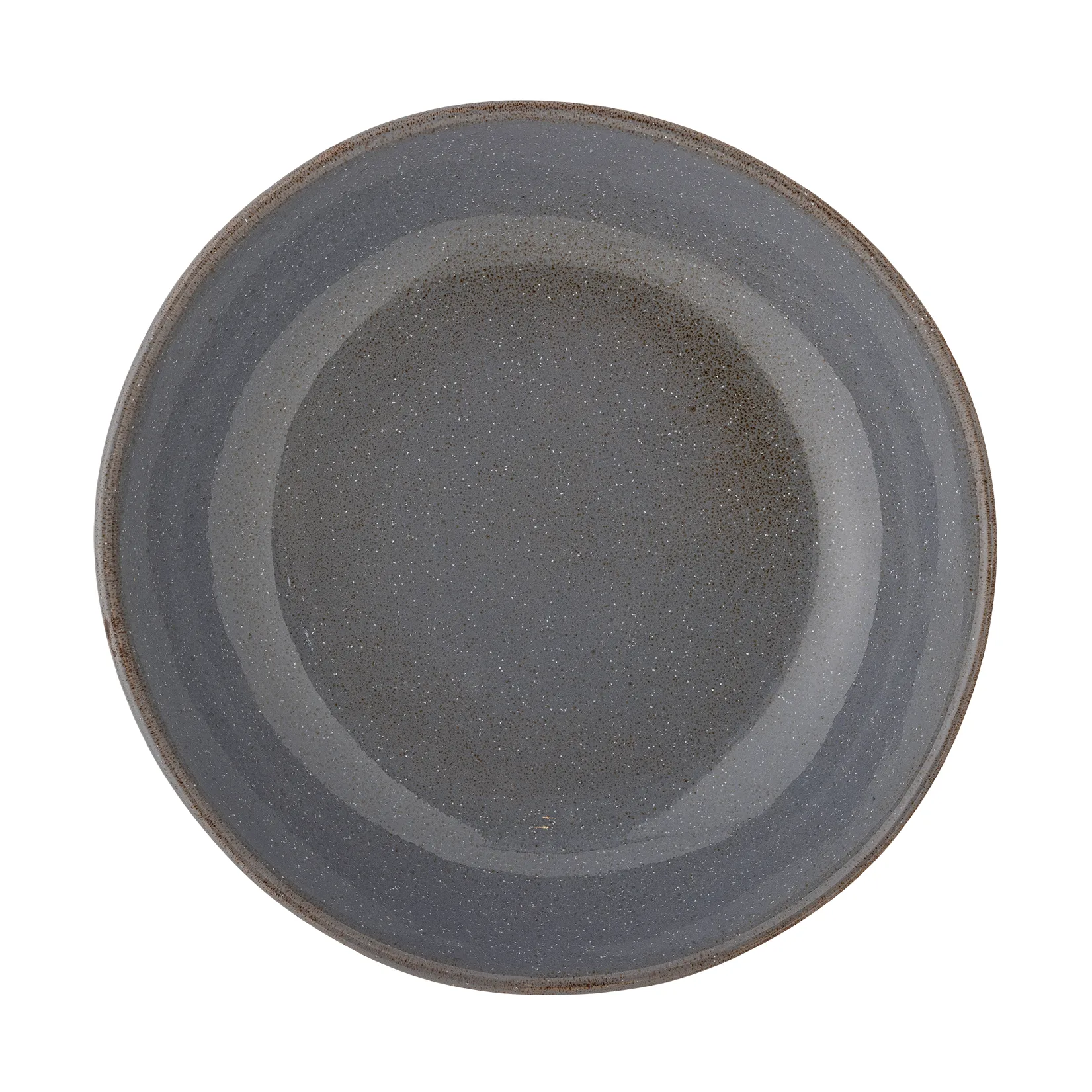 Bloomingville - Sandrine Tallerken Dyb, Grå, Stentøj, D22xH5 cm