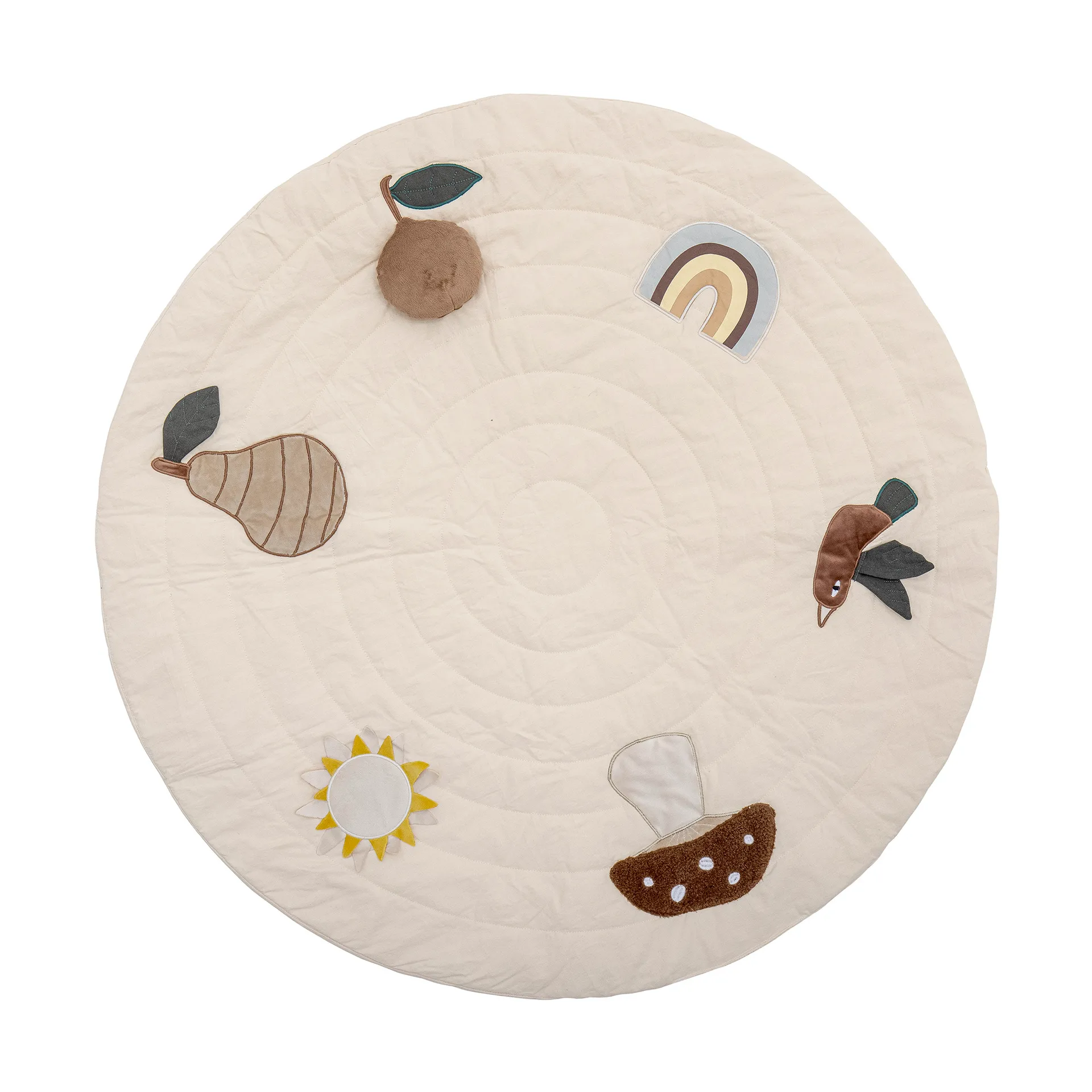 Bloomingville Tapis de jeu Agnes Ø Blanc