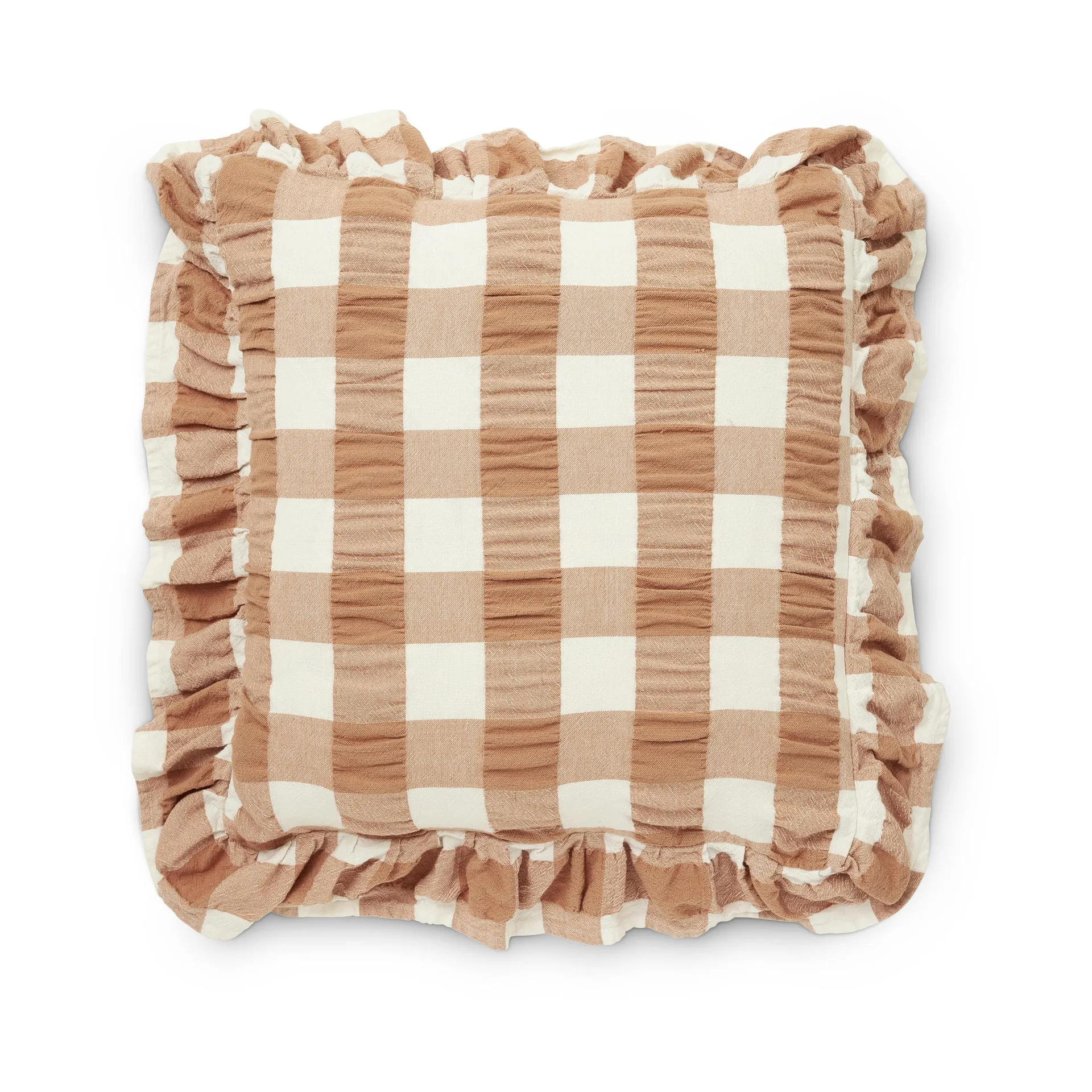 Boel & Jan Housse de coussin Kullavik cm Rouille-blanc