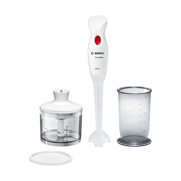 CleverMixx MSM14200 stavmixer set 400W, Vit-djupröd