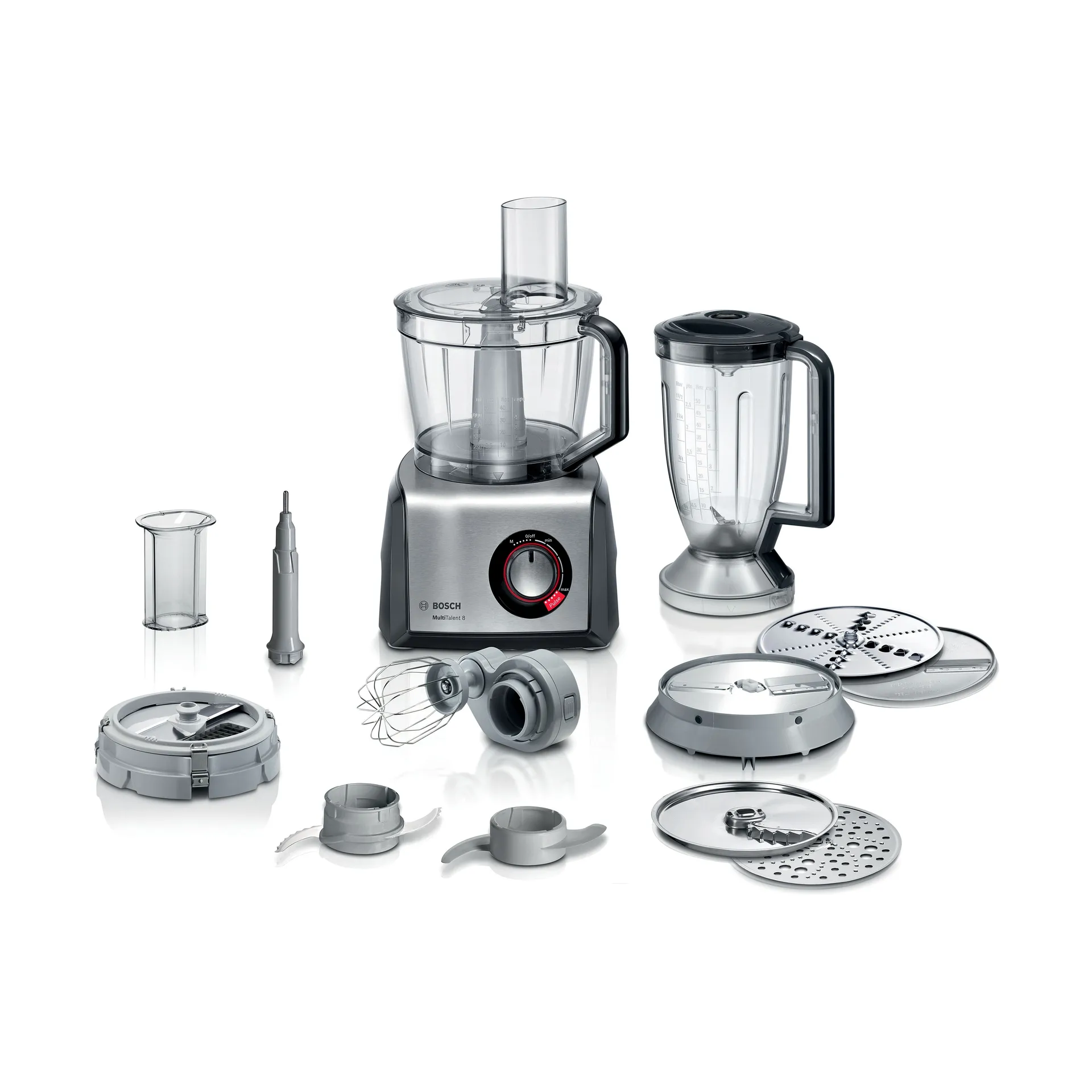 Bosch Bosch MultiTalent 8 MC812M865 køkkenmaskine sæt 1250W Sort-børstet rustfrit stål
