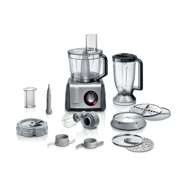 MultiTalent 8 MC812M865 matberedare set 1250W, Svart-borstat rostfritt stål