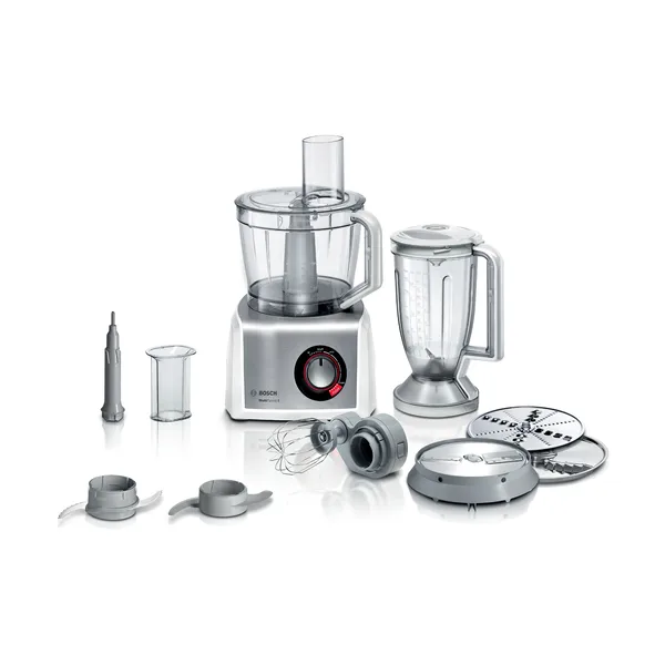 MultiTalent 8 MC812S814 matberedare set 1250W, Vit-borstat rostfritt stål