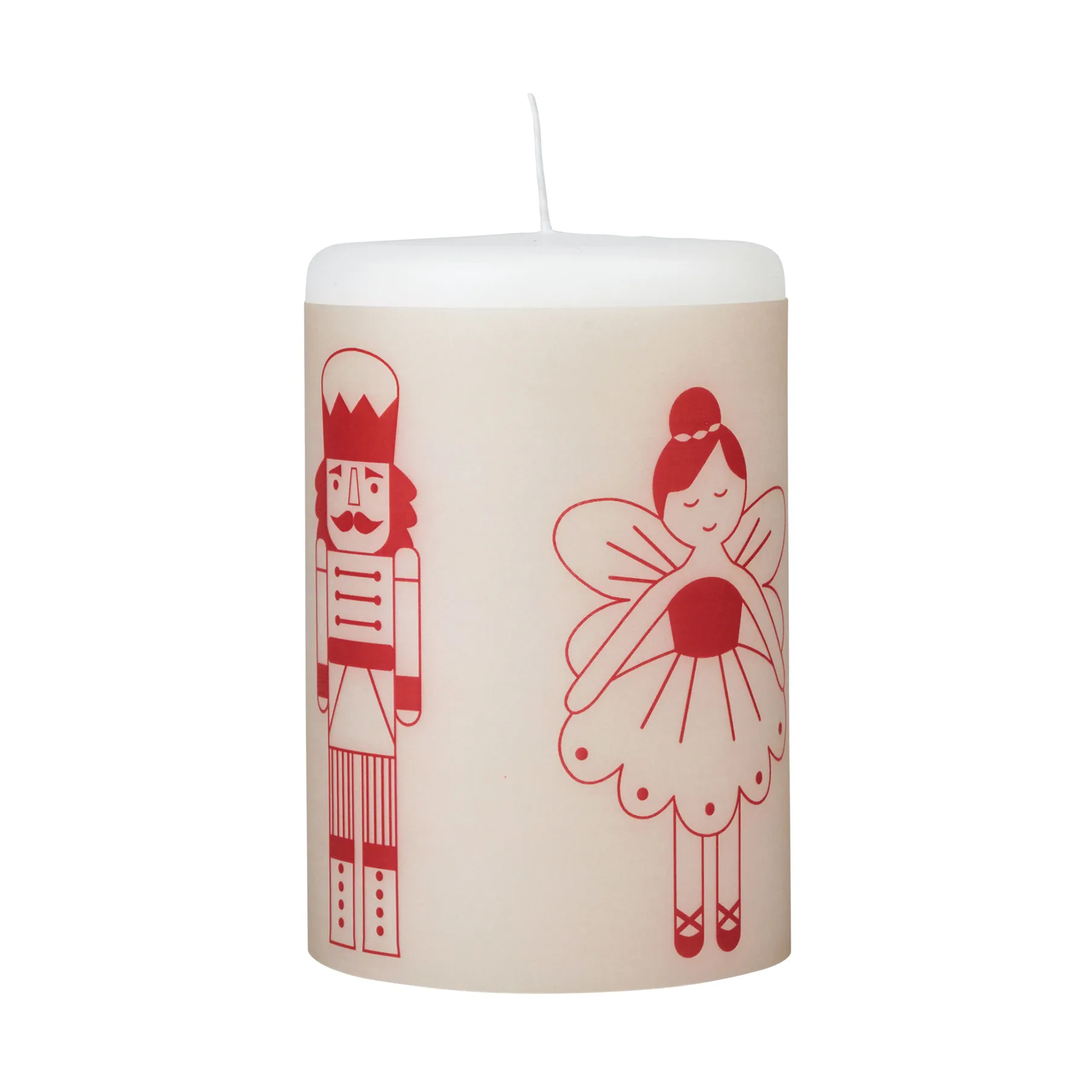 Broste Copenhagen Bougie Fairy Tale Blanc-rouge