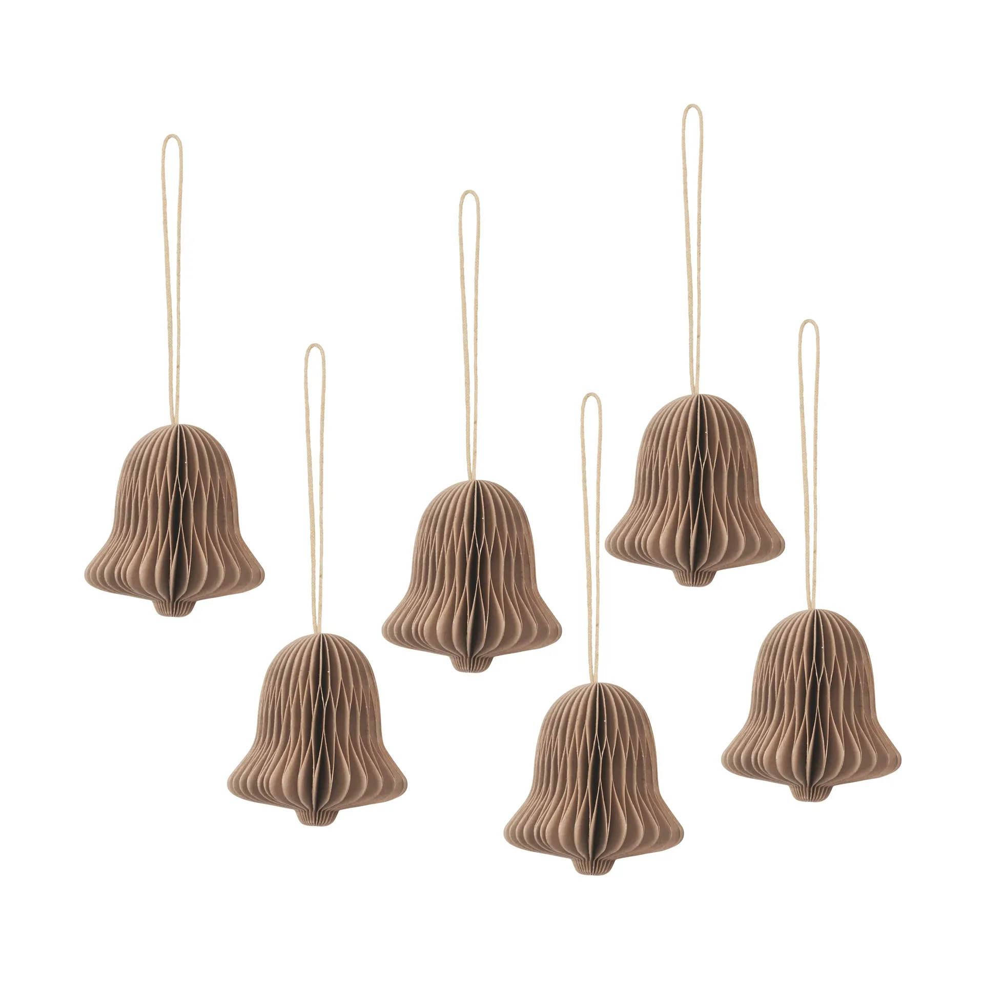 Broste Copenhagen Suspension cloche de Noël Chime Natural brown
