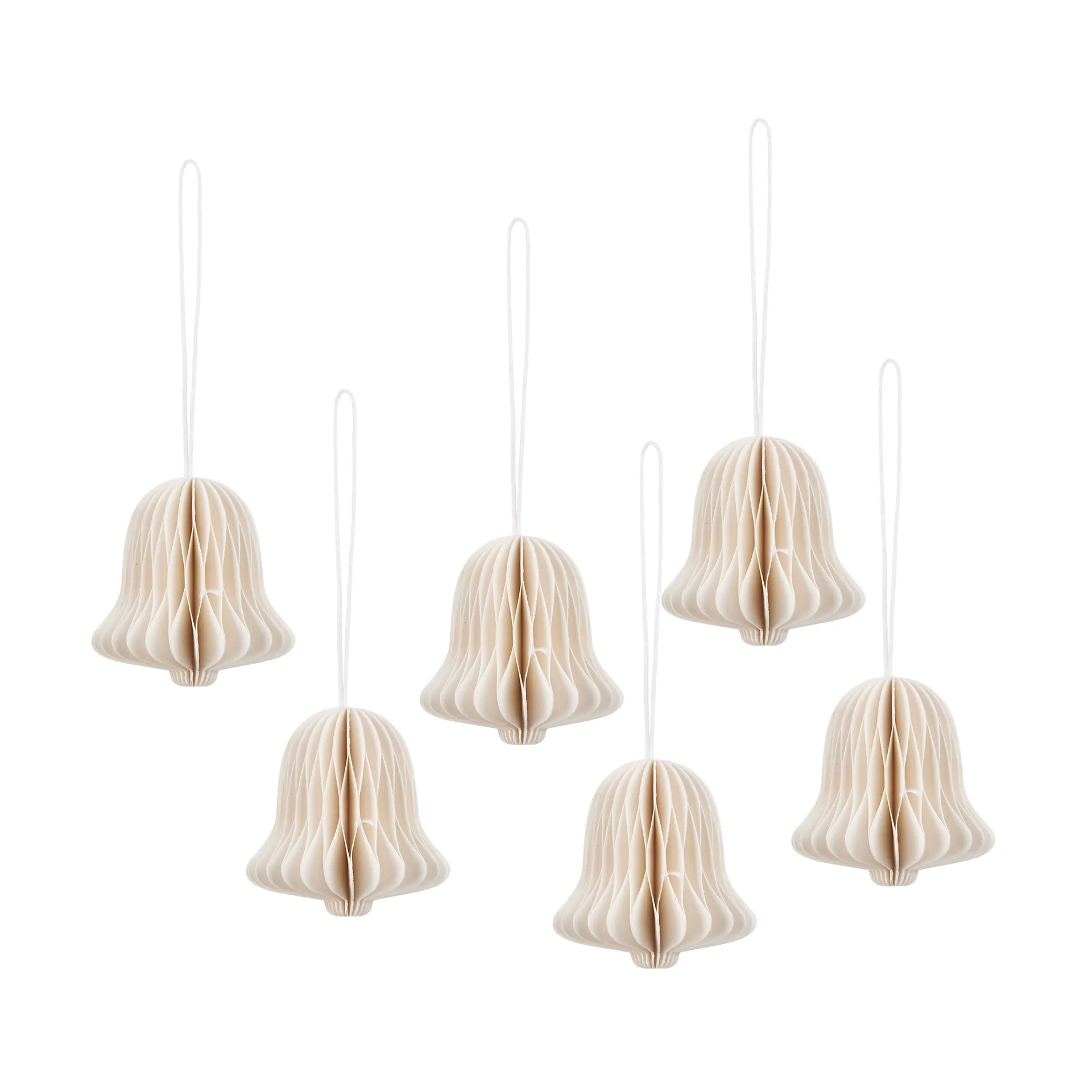 Broste Copenhagen Suspension cloche de Noël Chime Off white