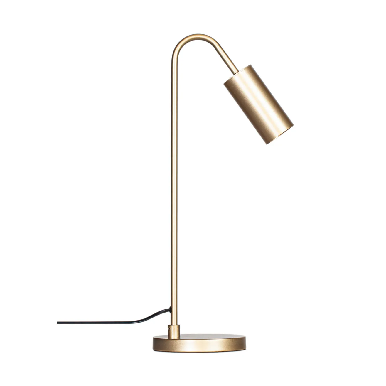 Curve bordlampe, mat guld, metal, GU10, højde 51 cm – By Rydéns - Stue - Moderne