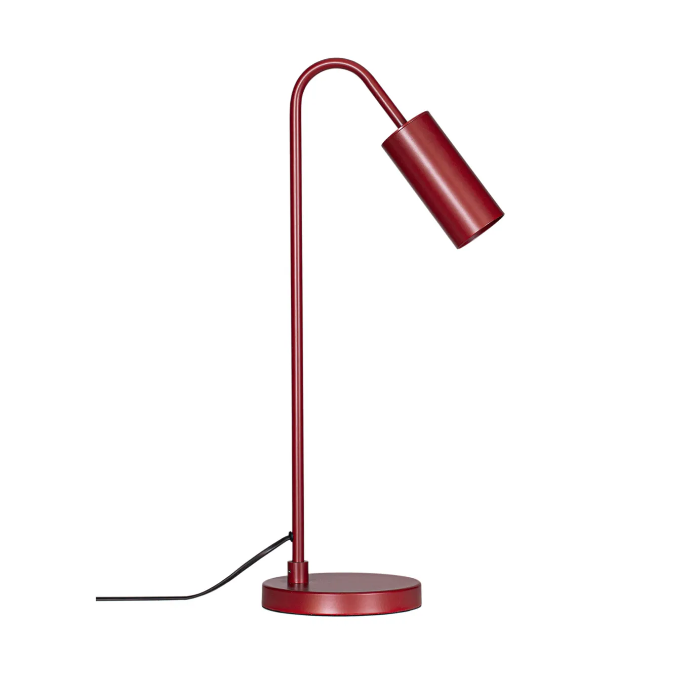 Curve bordlampe, mørkerød, metal, GU10, højde 51 cm – By Rydéns - Stue - Moderne