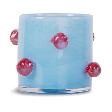 Byon Photophore Arlo XS Ø Bleu clair-bordeaux