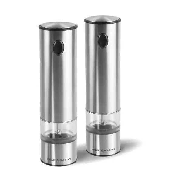 Cole & Mason elektrisk salt & pepparkvarn 21 cm, Klar