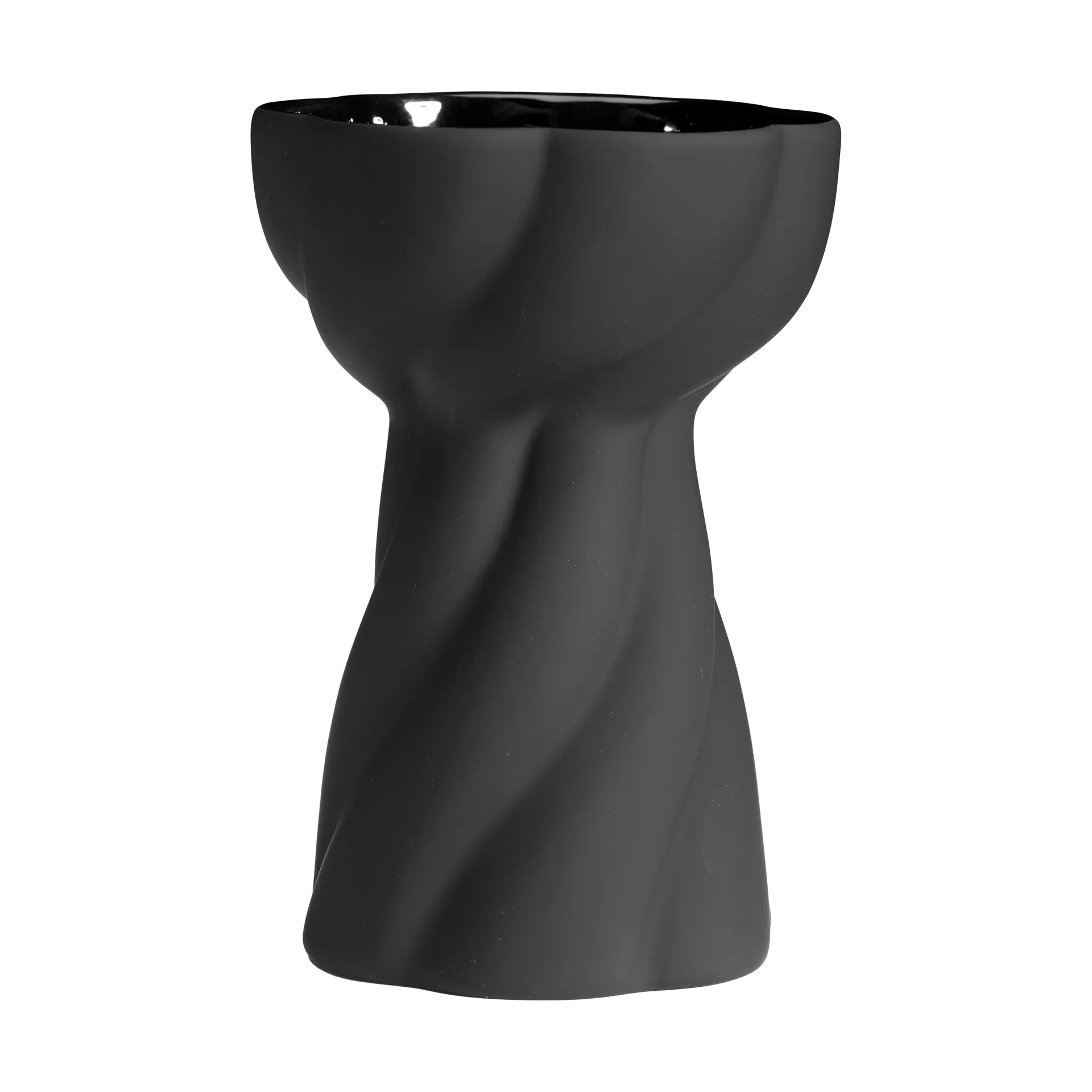 Cooee Design Vase ampoule Twist 12,8 cm Noir