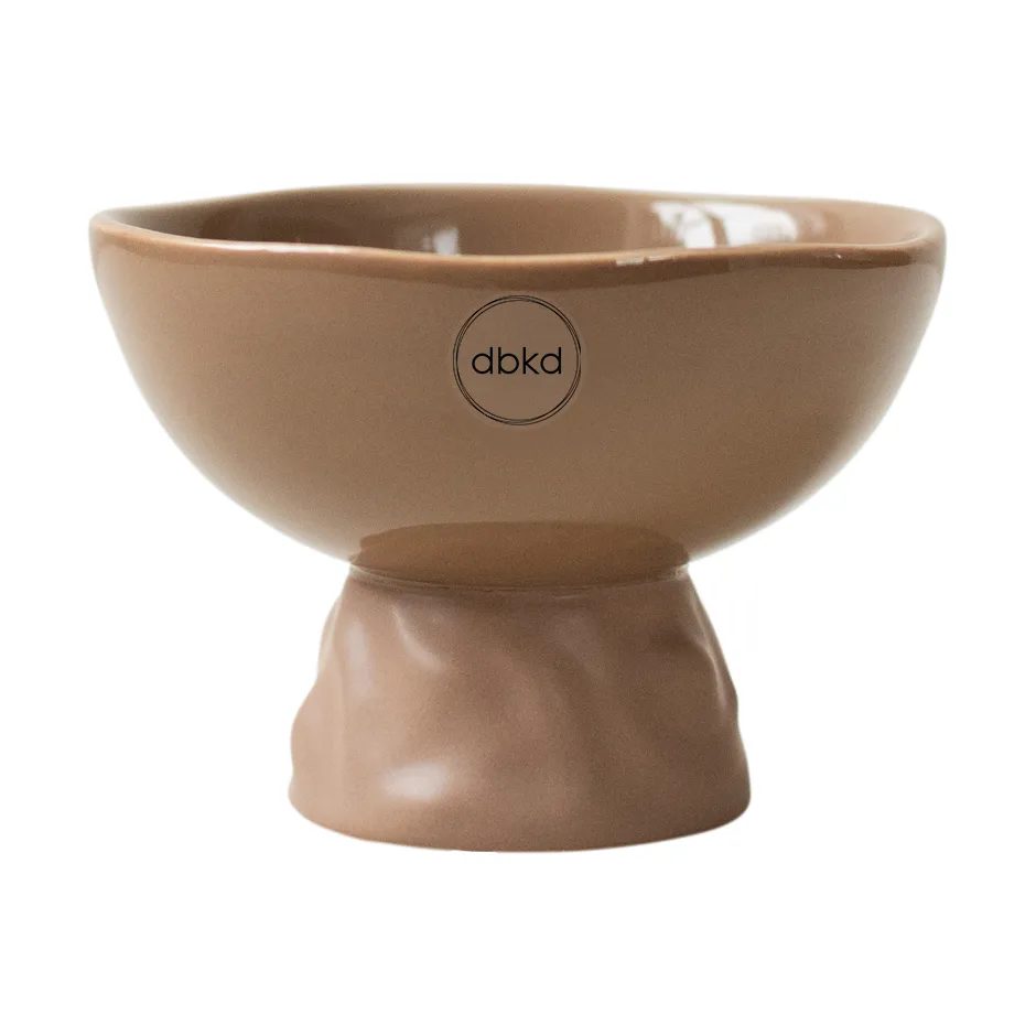 DBKD Base Irregular krukke S &Oslash;12 cm Nougat