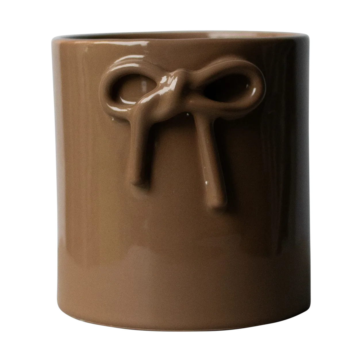 DBKD Bow kruka &Oslash;14 cm Shiny nougat