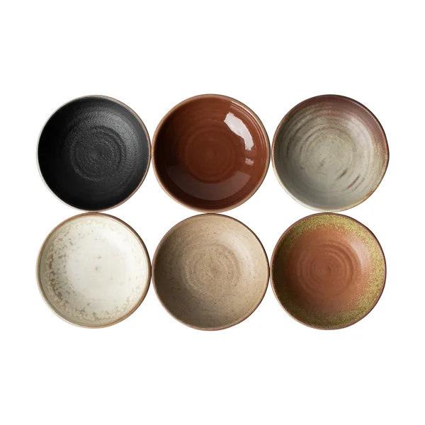 Bowl skål Ø9 cm 6-pack, Multi