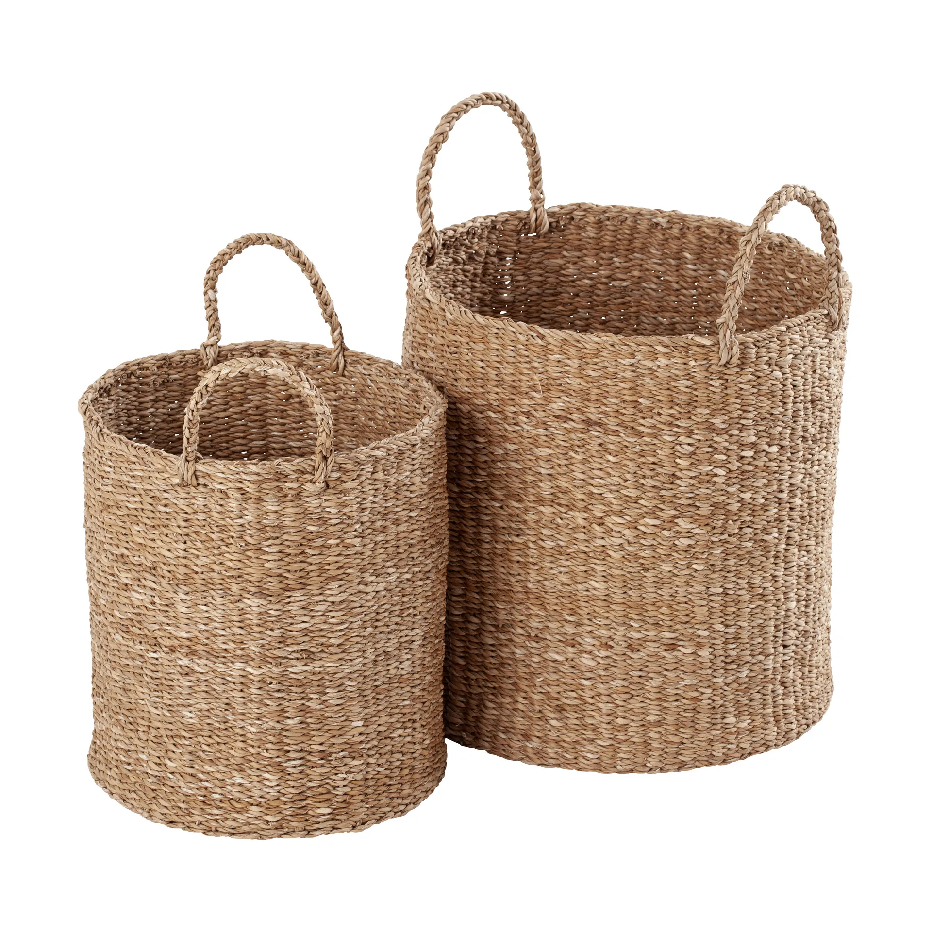 Dixie Panier de rangement à poignées Esther cylinder Lot de 2 Natural