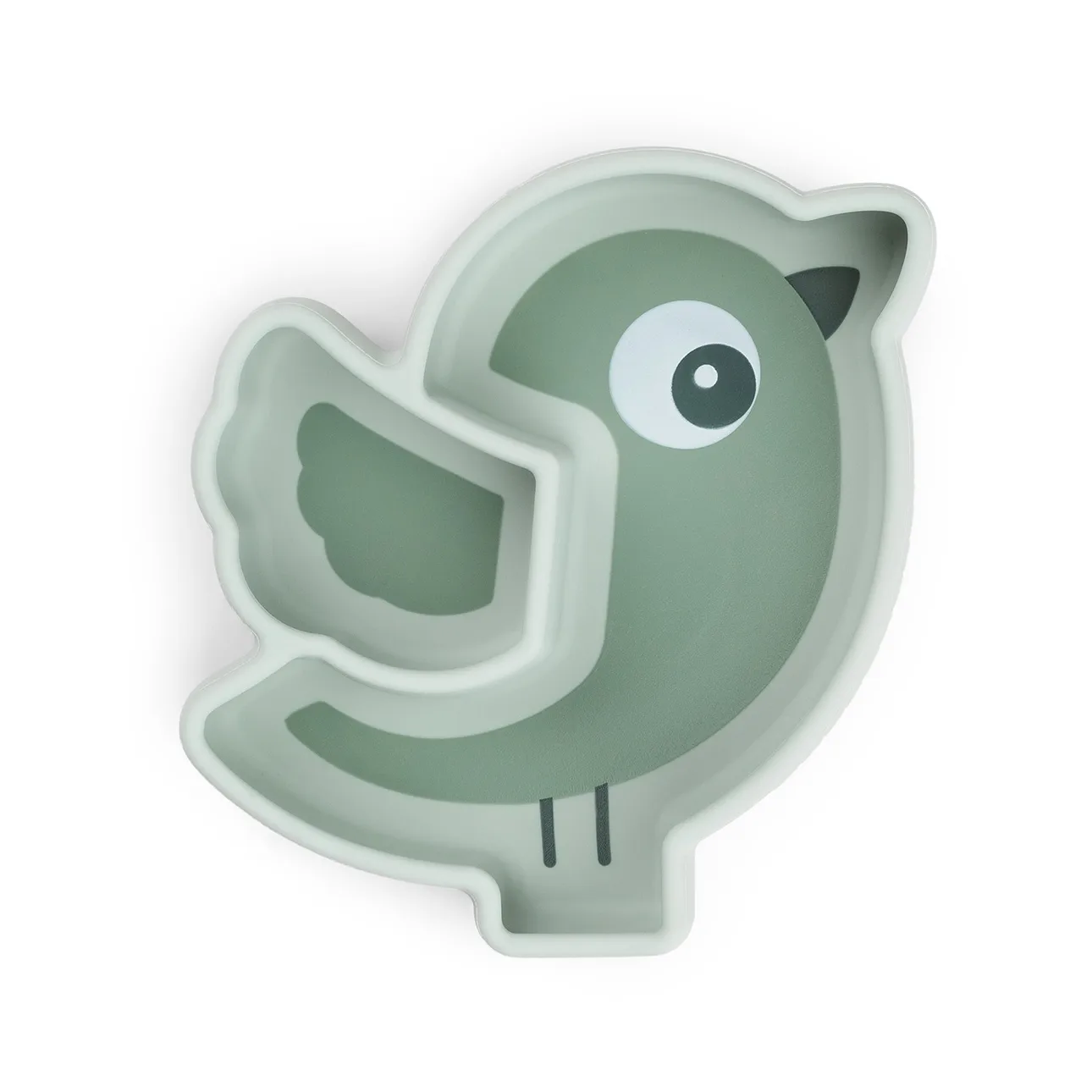 Done by Deer Snacktallerken - Silikone - Stick & Stay - Birdee -