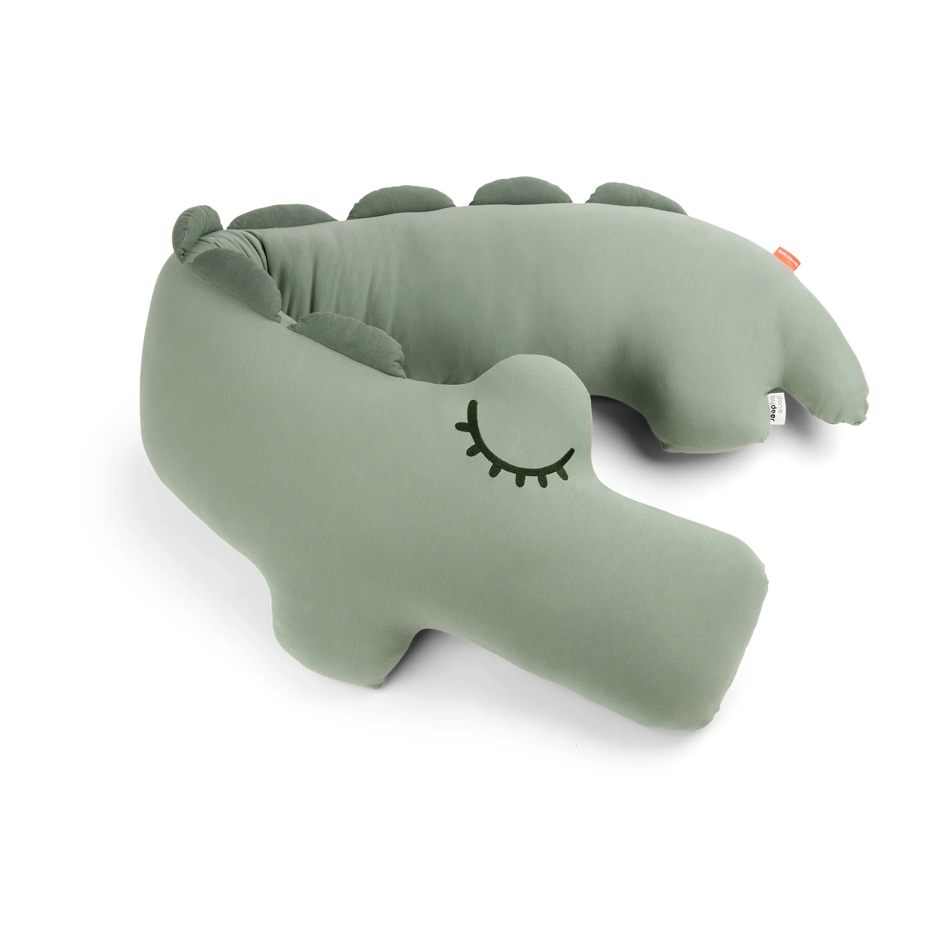 Done by deer Coussin corporel Croco cm Vert