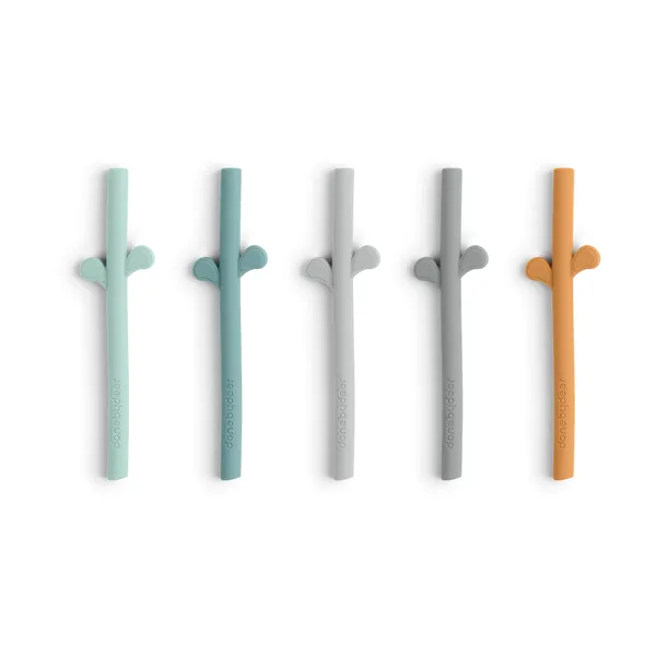 Peekaboo sugrör silikon 5-pack