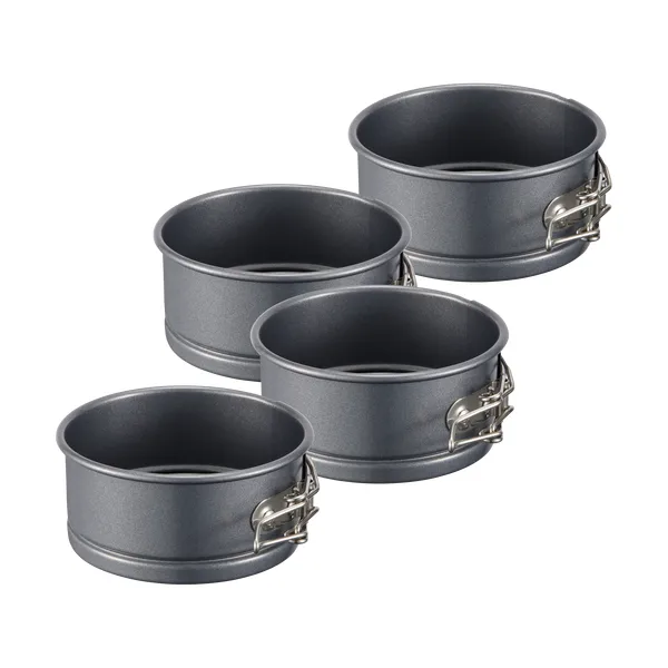 Karabo mini springform kolstål 4-pack, Ø10 cm
