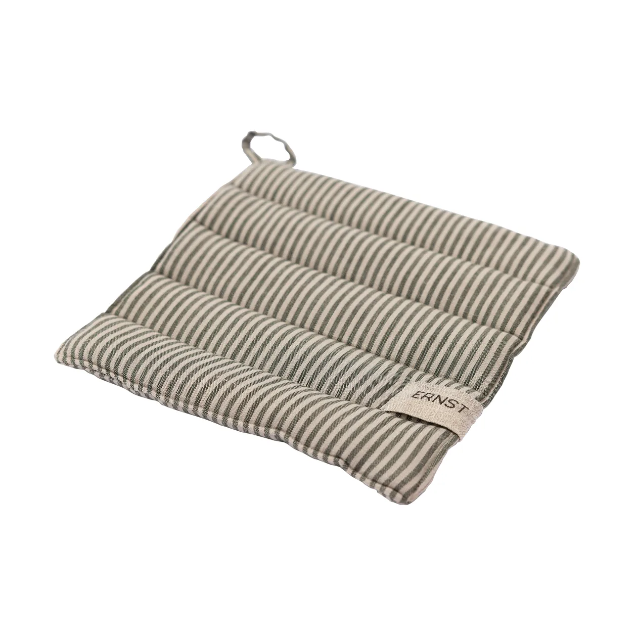 ERNST Ernst grydelap stribet 23x25 cm Grøn-beige billede