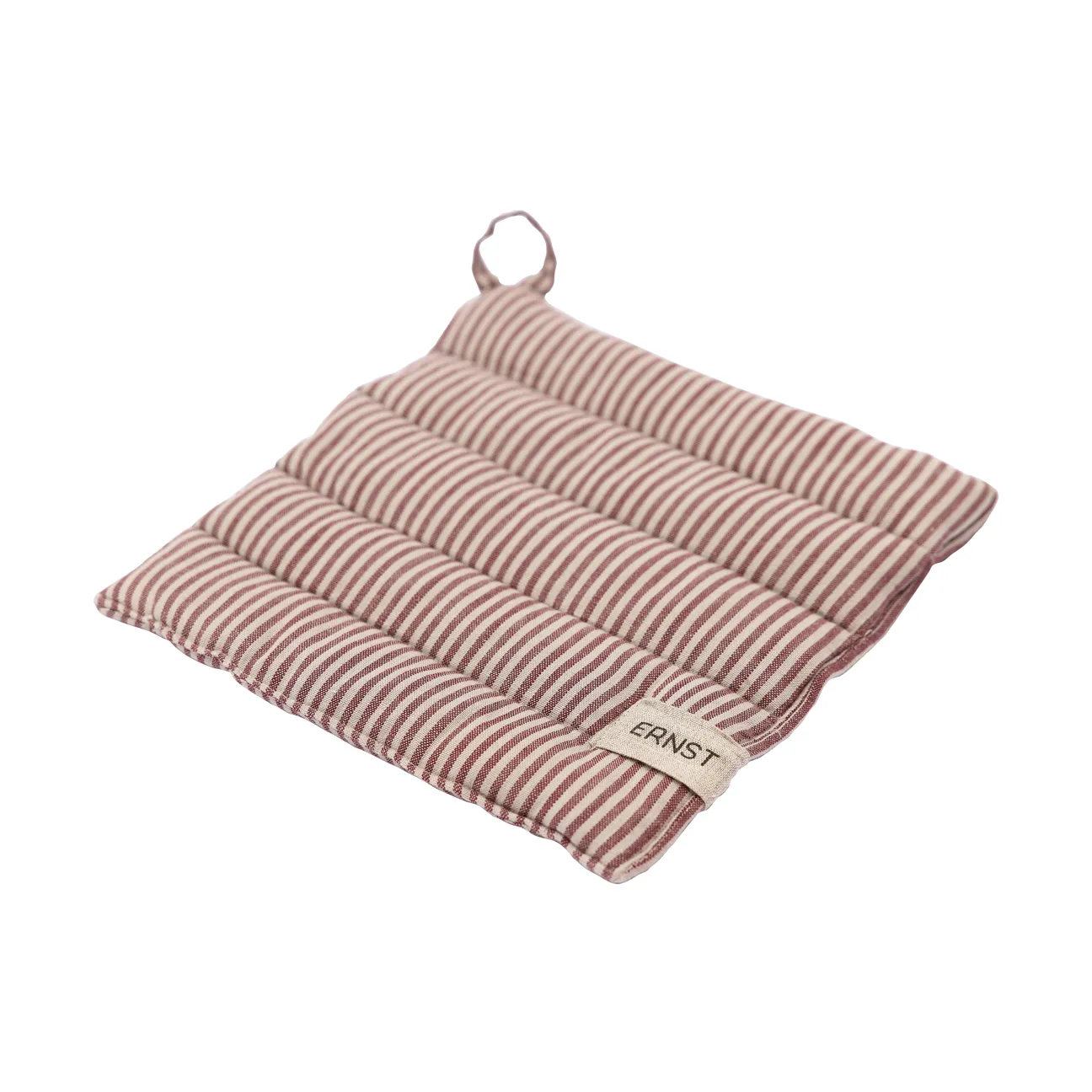 ERNST Ernst grydelap stribet 23x25 cm Rød-beige