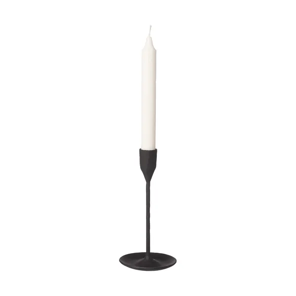 Ernst ljusstake svart metall, 18 cm