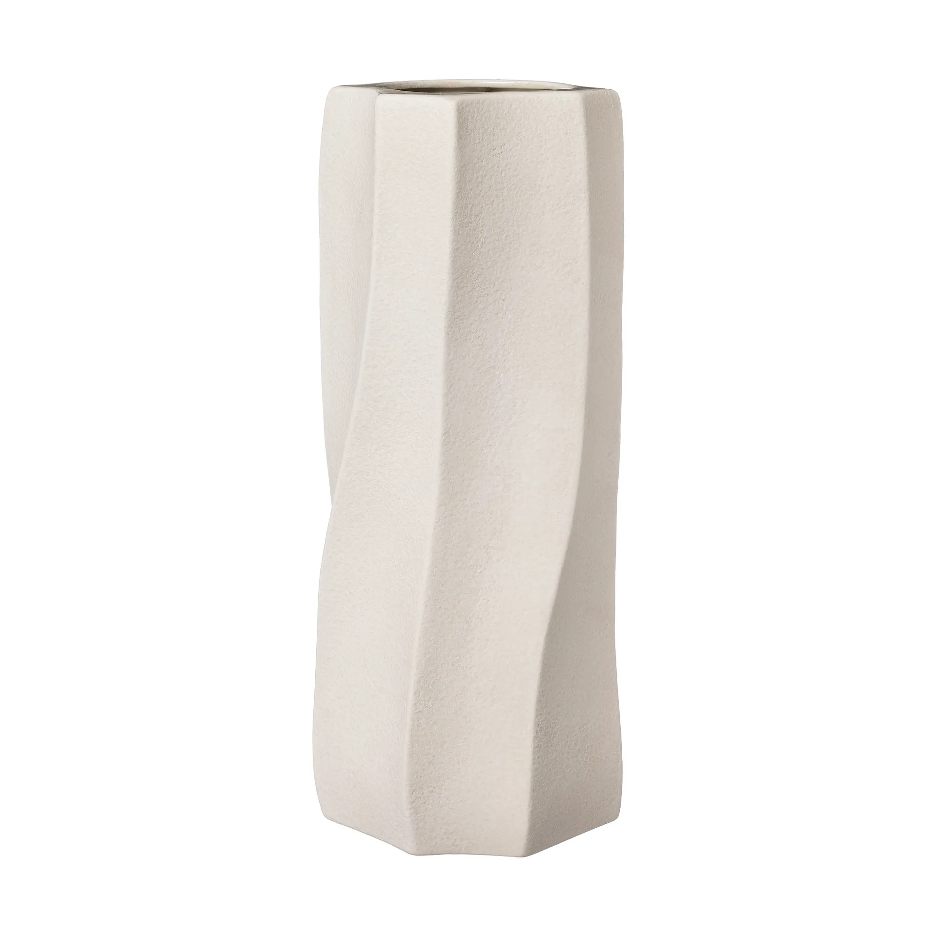 ERNST Ernst vase stentøj Ø13x31 cm Naturhvid billede