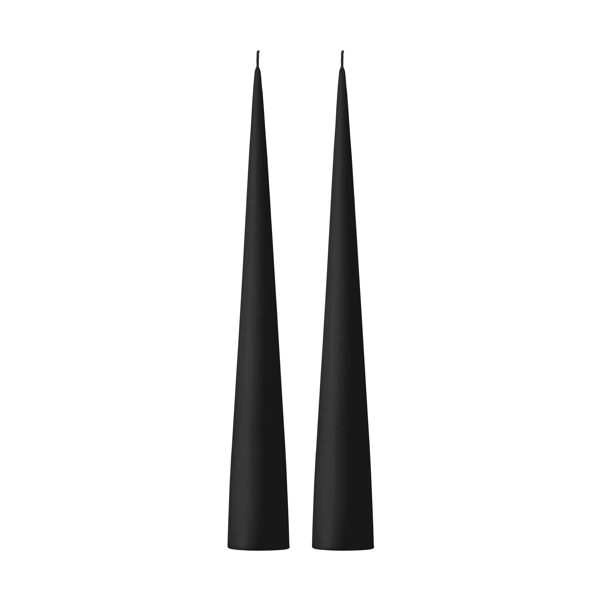 ester & erik Bougie cônique ester & erik Lot de 2 mat Velvet matt black 95