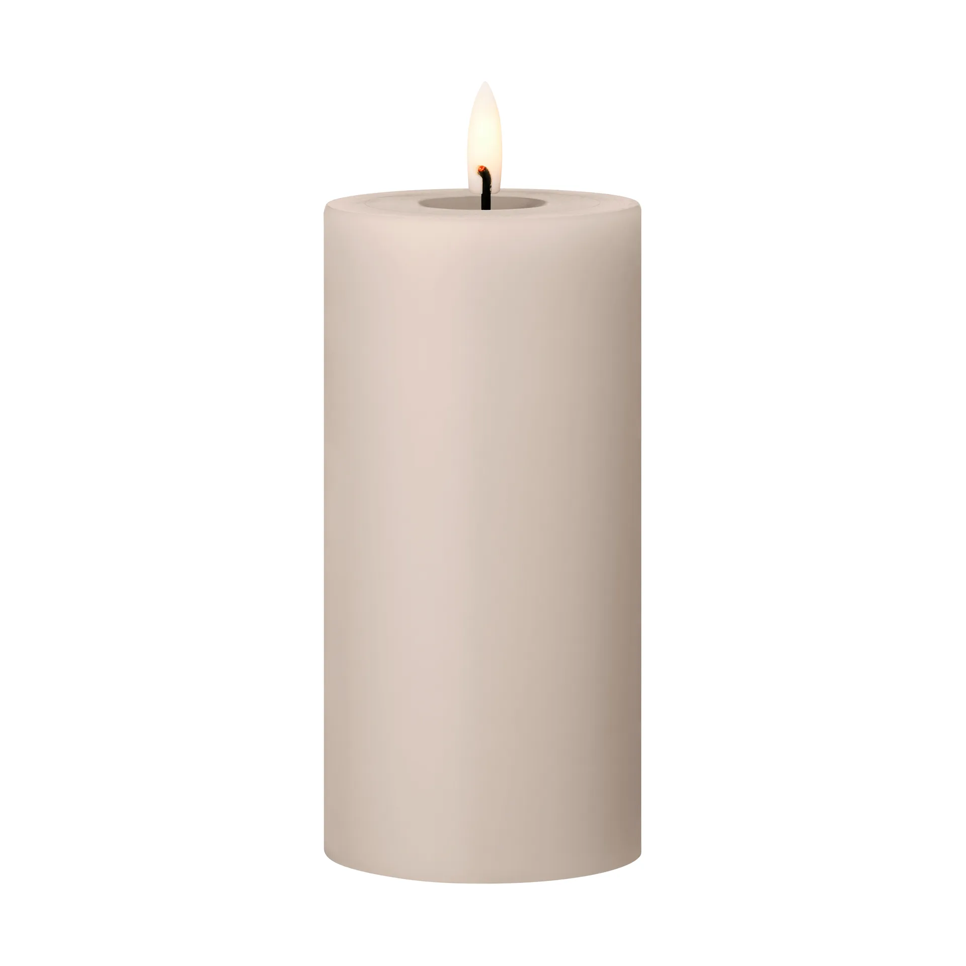 ester & erik ester & erik bloklys LED 22 Linen Grey, 15 cm